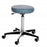 Enochs Pneumatic Exam Stools - Pneumatic Exam Stool with Casters, Adjusts from 20"-30" High, Blue - 101CB