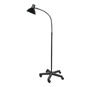 Dazor CFL Mobile Floor Stand Light - LIGHT, TASK, CFL, MBL FL, GOOSENECK, BLACK - 1169A-BK