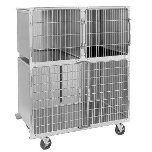 Suburban Regal Veterinary Cages - CAGE, REGAL, STANDARD W/DIV, 48"X24"X30.19" - 12001-00-DRHJEI