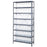 Quantum Storage Store-Max Bins with Steel Shelves - 36" x 18" x 75" Storage System with 8 Steel Shelves and 56 Store-Max Bins - 1875-SB803CL