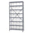 Quantum Storage Store-Max Bins with Steel Shelves - 36" x 18" x 75" Storage System with 8 Steel Shelves and 28 Store-Max Bins - 1875-SB808CL