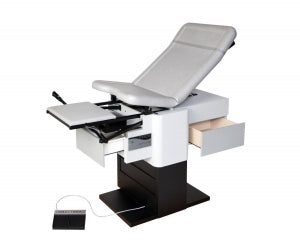 Enochs Power High-Low Exam Tables - High-Low Foot Operated Power Adjustable Exam Table, Smoke - 4200LHGRPGSM