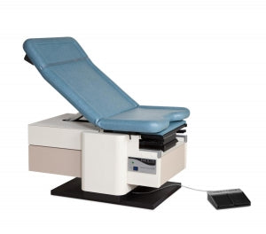 Enochs Power High-Low Exam Tables - High-Low Foot Operated Power Adjustable Exam Table, Blue - 4250RHBECWCB