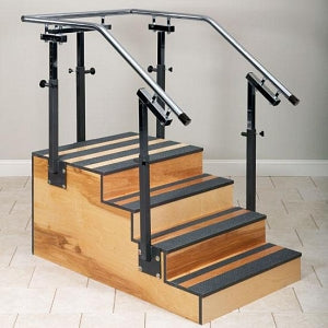 Clinton Industries Adjustable Physical Therapy Staircase - CASE, STAIR, ONE-SIDE, ADJUSTABLE - 4-6501-30