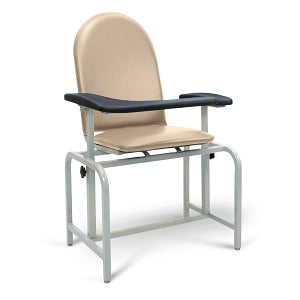 Winco Padded Blood Draw Chairs - Padded Blood Draw Chair with Flip-Up Arm, Taupe, 300 lb. Weight Capacity, TB 133 - 2573-03-TB133