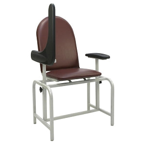 Winco Padded Blood Draw Chairs - Padded Blood Draw Chair with Flip-Up Arm, Taupe, 300 lb. Weight Capacity, TB 133 - 2573-03-TB133