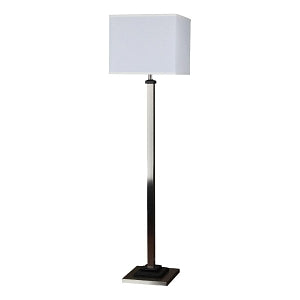 Arkansas Lighting Floor Lamps - Floor Lamp in Brushed Nickel with Black Accents - 5796F