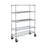 Intermetro Super Adjustable Super Erecta Carts and Shelving - Super Adjustable Super Erecta 5-Tier Mobile Cart, 24" x 48" x 67.5" - 5A556BC