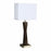 Arkansas Lighting Table Lamps - LAMP, TABLE, FAUX WALNUT, BRUSHED NICKEL - 6054EO