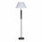 Arkansas Lighting Floor Lamps - Floor Lamp in Faux Walnut and Brushed Nickel - 6058F