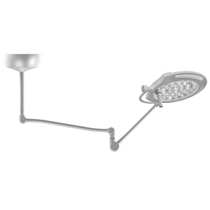 Amico Lighting Mira Series LED Medical Lights - Mira65 LED Light with Standard Arm, Ceiling-Mounted Single, 65, 000 Lux - L-MLED65-CM-SC-ST