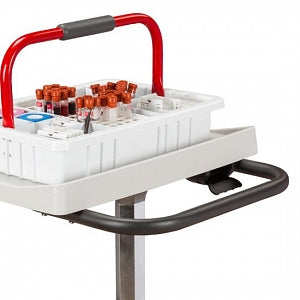 Clinton Industries Phlebotomy Carts - Pneumatic Phlebotomy Cart, 4-Bin, High Base - 67203