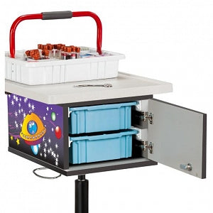 Clinton Industries Pediatric Phlebotomy Carts - CART, PHLEBOTOMY, PEDIATRIC, SPACE - 67235