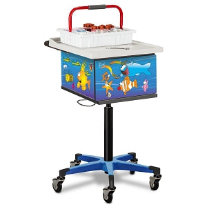 Clinton Industries Pediatric Phlebotomy Carts - CART, PHLEBOTOMY, PEDIATRIC, OCEAN - 67236