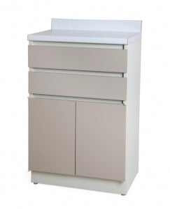 Enochs Exam Cabinets - CABINET, EXAM, TREATMENT, 2 DRAWER, BEIG / WHT - 68BECW