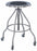 Blickman Passaic Stainless Steel Stools - Stainless Steel Exam Stool, Revolving Legs, 4-Leg, 2" Casters - 1027745001