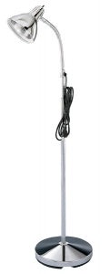 Clinton Industries Inc Incandescent Exam Lamp - Stationary Incandescent Exam Lamp with 12" Gooseneck and 50"-74" Height Adjustment - T-10