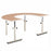 Clinton U-Shaped Work Tables - TABLE, WORK, ACTIVITY, U-SHAPED, HT ADJ - 75-25K