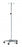 Clinton Industries IV Poles - IV Pole, 5 Leg, 4 Hook, Chrome, 23" Base, 52"-92" Height - IV-354