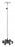 Clinton Industries IV Poles - IV Pole, 6 Leg, 4 Hook, Compact 16" Base, 62"-102" Height - IVS-704