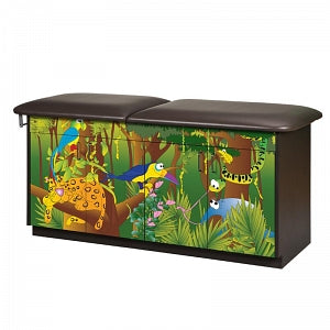 Clinton Industries Pediatric Treatment Tables - Pediatric Treatment Table with Flat Top, Rain Forest - 7932-1