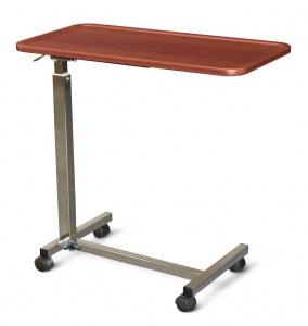 Medline At Home 100 and 150 Series Overbed Tables - At Home Thermofoil Overbed Table, Biltmore Cherry - MDRAHOBT150BT