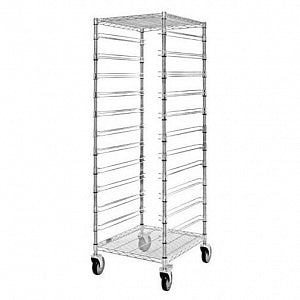 Quantum Storage Systems Bin Carts - Single Bay Bin Cart with 11 Levels, No Bins, 21" x 24" x 69" - BC212469M11