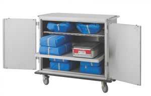 InterMetro Case Carts - Closed Case Cart, Stainless Steel, Low Profile, 45" x 40" x 39" - CASE36-L6S-P