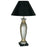 Mario Industries Table Lamps - LAMP, TABLE, ANTIQUE SLIVER CERAMIC, 3 PRON - CT3068 GROUNDED CORD