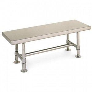 InterMetro Gowning Bench - Gowning Bench Stainless Steel, 16" x 36" x 18" - GB1636S