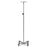 Clinton Industries Heavy-Base IV Pole - IV Pole with Heavy Base, 4-Hook, 4-Leg - IV-314