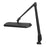 Dazor Clamp Base Task Lights - Lumilus LED Clamp Base Task Light with Contemporary Arm, Black, 41" - LED-NVM34CM-BK