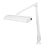 Dazor Clamp Base Task Lights - Lumilus LED Clamp Base Task Light with Contemporary Arm, White, 41" - LED-NVM34CM-WH