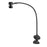 Dazor LED Lights - Saturn LED Clamp Base Light with Flex Arm, Black, 25" - LED-SL25MCM-BK