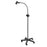 Dazor CFL Mobile Floor Stand Light - LIGHT, TASK, LED, MBL FL, FLEX ARM, BLACK - LED-SL25MRS-BK