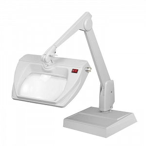 Dazor Stretchview Desk Base Magnifier - LIGHT, MAGNF, LED, STRETCHVW, DESK, 1.75X, WH - LMR100-WH