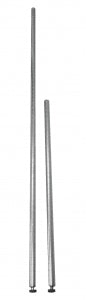 Medline Wire Posts - DBD-POST, 34", CHROME, 4/PK, HEAVYDUTY - MDRM34PL