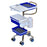 Medline Medline Phlebotomy Carts - Blood Draw Cart with Chart, Pen Holder, Large Bin with Dividers - MDRMED1216HS