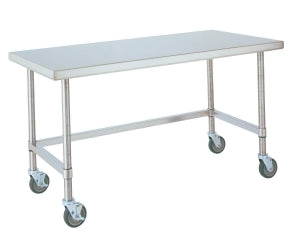 InterMetro Stainless Steel Work Tables - TABLE, PROCESS, SS, HBRACE, 30"X72"X34" - MWT307HS