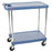 InterMetro Utility Carts - Utility Cart, 2 Shelves, Blue, 18" x 31" x 35" - MY1627-24BU