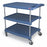 InterMetro Utility Carts - Utility Cart, 3 Shelves, Micro, Blue - MY2030-34BU