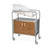 NK Medical Wood Faced Stainless Steel Bassinets - Wood-Front Bassinet with Cabinet - NB-WFXCC