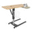 Amico Flip-Top Deluxe Overbed Tables - Deluxe Overbed Table with Flip Top, Hardrock Maple - OT-F-THMS-GU