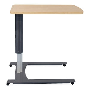 Amico Single Economy Overbed Tables - Economy Overbed Table with Single Top, Hardrock Maple - OT-S-THMN-GU