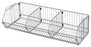 Quantum Storage Systems Modular Stacking Baskets - Modular Wire Stacking Basket, 14" x 48" x 9" - 1448BC