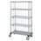 Quantum Storage Systems 3-Sided Carts with 1 Solid and 4 Wire Shelves - 3-Sided 18" x 48" x 69" Enclosure Cart with 4 Wire Shelves and 1 Solid Shelf - M1848CG46RE-5