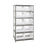 Quantum Storage Systems Steel Shelving System with Shelves and Clear Hulk Bins - 24" x 36" x 75" Steel Shelving System with 6 Shelves and 10 Clear Hulk Bins - 2475-954CL