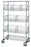 Quantum Storage Mobile Modular Wire Basket Units - 18" x 24" x 80" Mobile Modular Wire Basket Unit - WRC74-1824CSG-5BSK