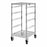 Quantum Storage Systems Bin Carts - Single Bay Bin Cart with 4 Levels, No Bins, 21" x 24" x 39" - BC212439M4