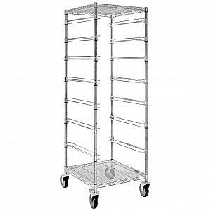 Quantum Storage Systems Bin Carts - Single Bay Bin Cart, No Bins, 21" x 24" x 69" - BC212469M